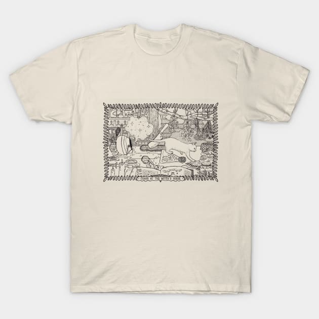 Chaos at the Witch's house T-Shirt by Nano Février